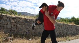 Kadın milli güreşçiler olimpiyat hedefiyle Erzincan'da güç depoluyor